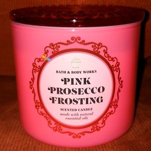 *2 for $40*🍨BBW 3-Wick Pink Prosecco Frosting Candle🍨